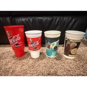 Coca Cola Cups Collection Lot 4 Classic Polar Bear‎ Advertising Collectible